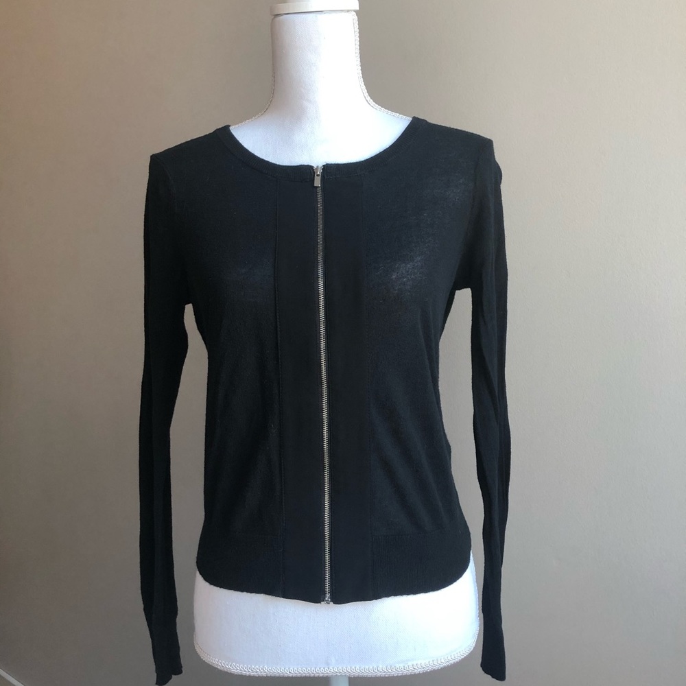 Cardigan Banana Republic exposed zipper